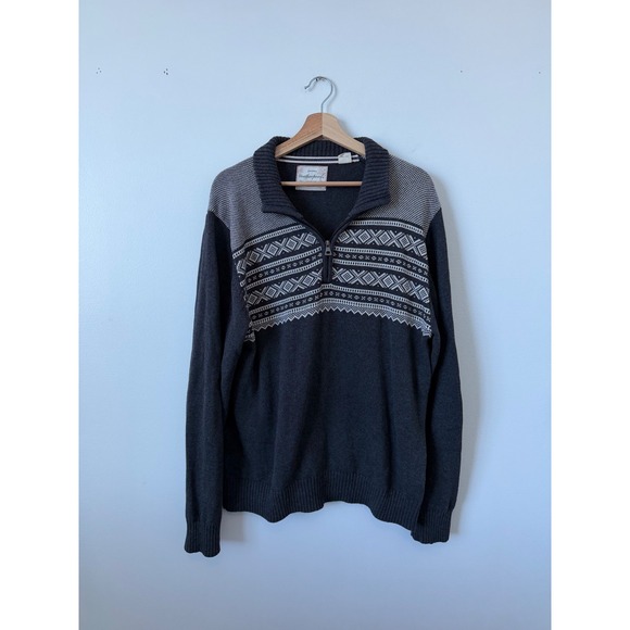 Weatherproof Vintage Men's Quarter-Zip Pullover Sweater Size large - Picture 2 of 5